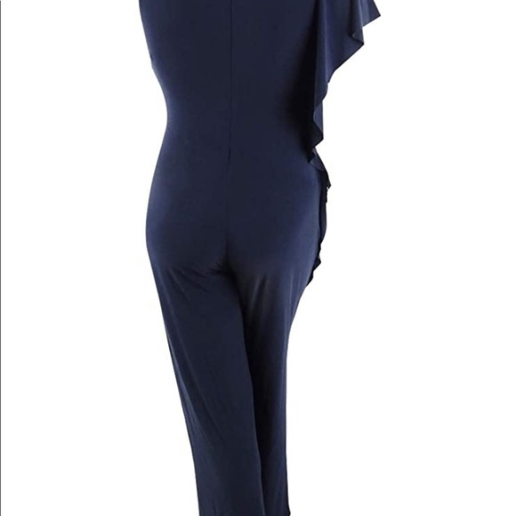 RALPH LAUREN Ruffled Flutter Sleeves Jumpsuit - Picture 4 of 6